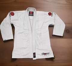 Flow Kimono Air White 100% Cotton BJJ JIU-JITSU GI Top Bottom A1L