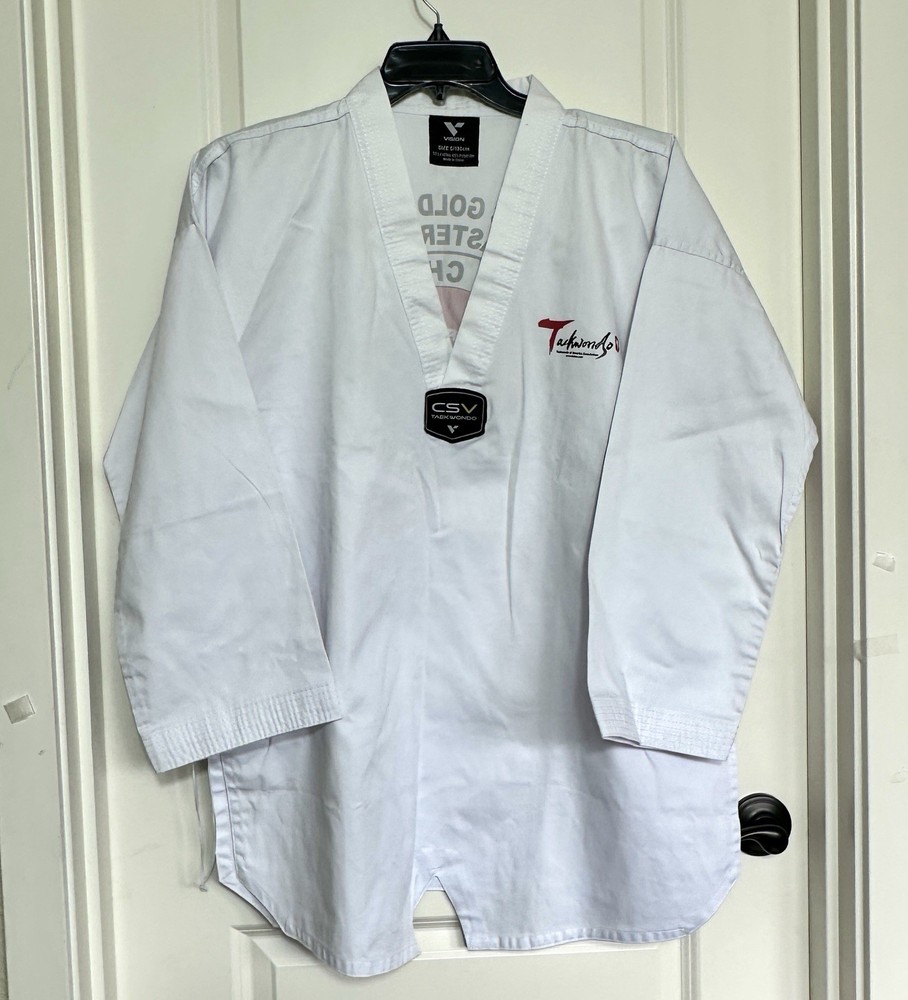 Tae Kwon Do Uniform Top Size 5/190cm Master Kim World Champion DCV CSV Excellent