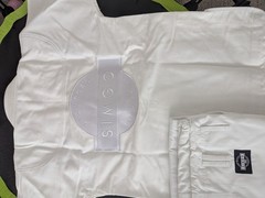 SIMGO White Jiu-Jitsu Gi Uniform Set A1S Martial Arts Training Suit