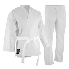 6oz Student Karate Gi / Uniform – White – Size 0