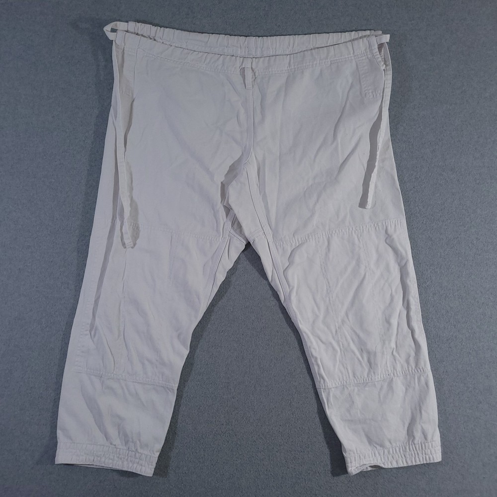 Gracie Barra Kimono Jiu-Jitsu Gi Pants Unisex A3 White Uniform Drawstring