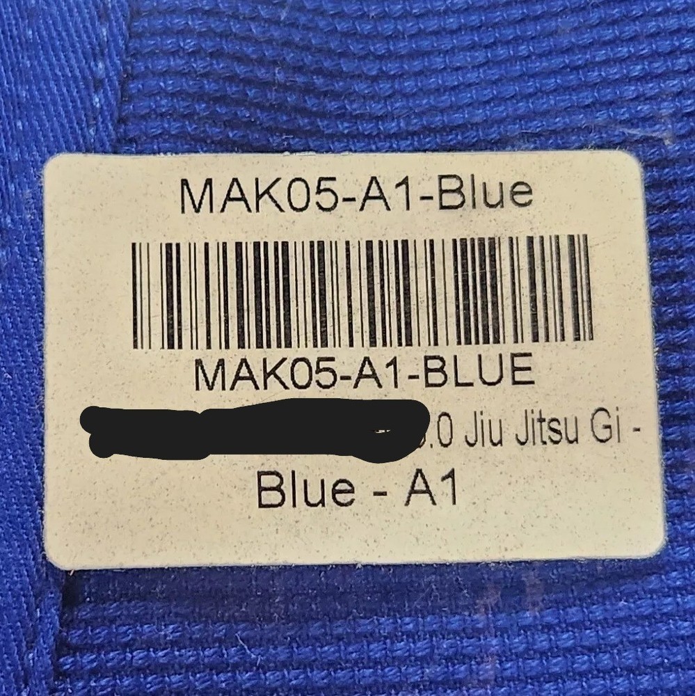RL 3.0 Jiu Jitsu Gi Blue A0 A1 A2 A3 A4 A2L Adult Karate MAK05