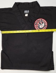Bold Look Kids Black Gi Top Embroidered V-Neck Jou Jitsu Elite Force Martial Art