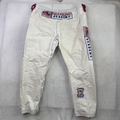 USA Grappling Academy White Gi Pants MMA Jiu Jitsu Men’s A-2 Distressed