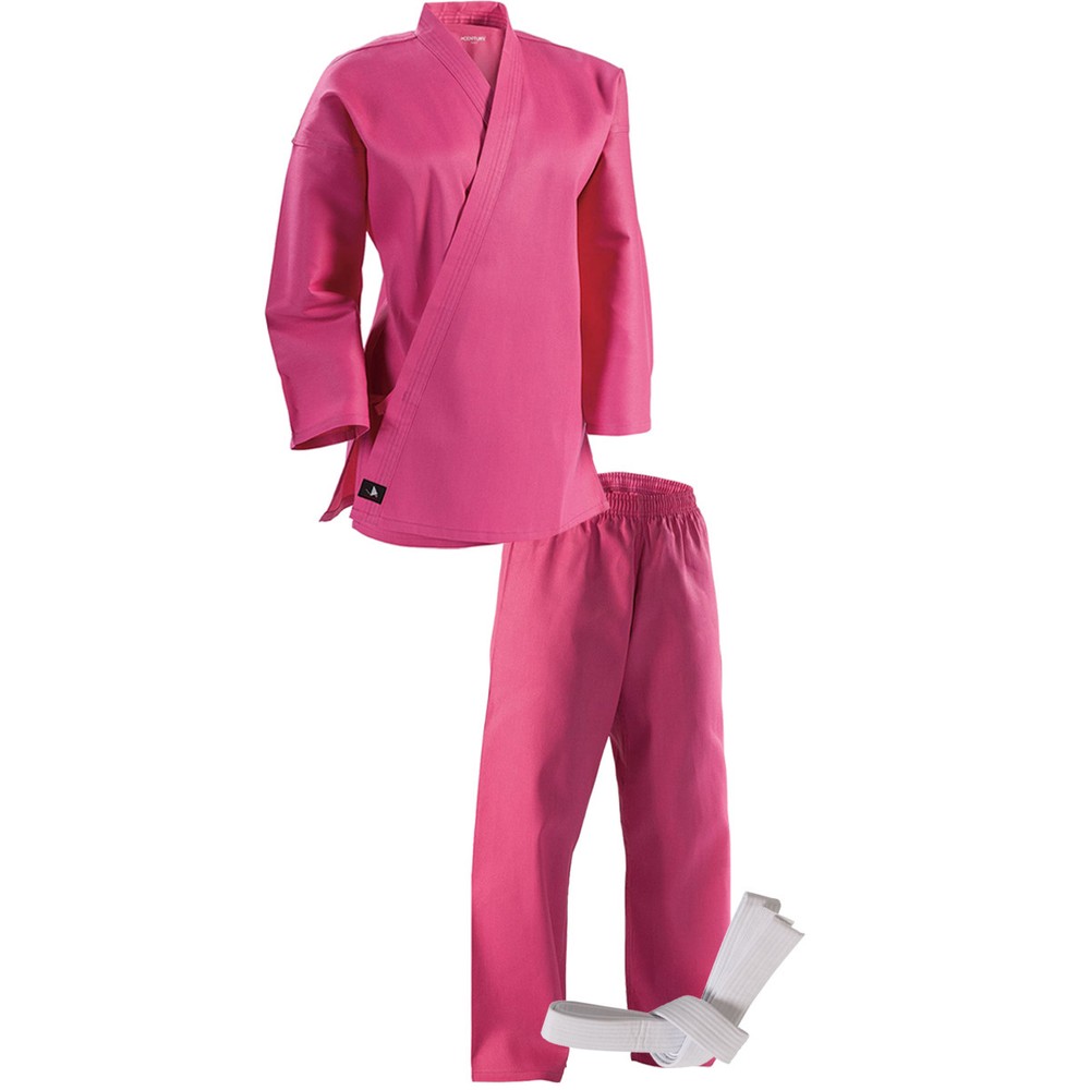 Century Kid’s 6 oz. Lightweight Student Uniform with Elastic Pants – Pink
