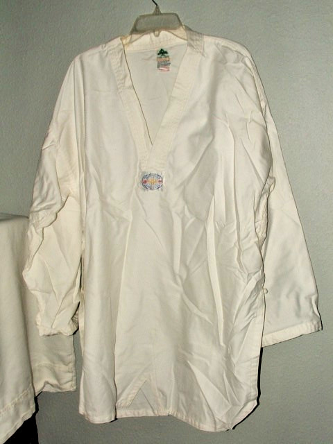 Vtg Pine Tree Sang Moo Sa Martial Arts White Gis Karate Top Pants Belt Men’s