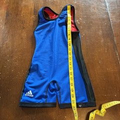 Adidas Singlet Wresting Uniform Jersey reversible Blue Red. Youth Small