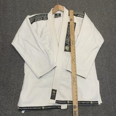 brazilian jiu jitsu gi White size A-4 Mundial fight co