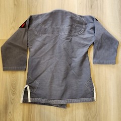 Vector Sports Brazilian Jiu Jitsu Gi Top Size K3 Gear Up Attila Series Gray Kids