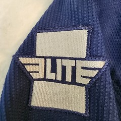 Elite Sports BJJ JIU-JITSU BOXING Navy Blue Top And White Belt Kids Size C00