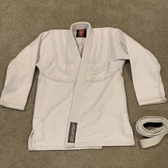 Breakpoint Brazilian jiu jitsu Jacket White – Size A0 & 66 Inch Belt