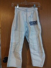 SBG Gi Youth Child White Blue Straight Blast Gym Jiujitsu Gym Complete Set C1 C2
