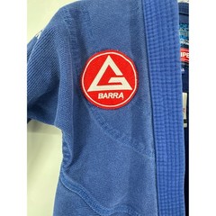 Gracie Barra Equipe GB Jiu-Jitsu Gi Kimono Jacket Blue Kids Size A4 Martial Arts