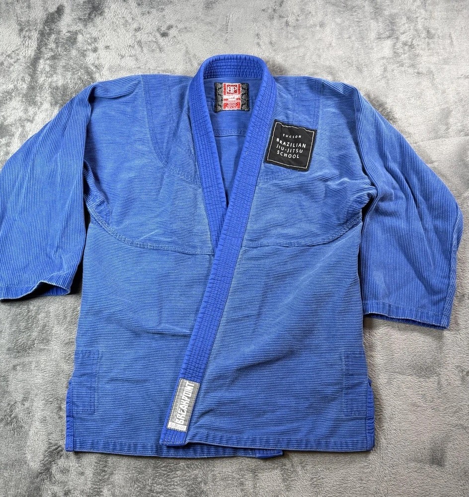 Breakpoint Gi Coat Jacket Adult A2 Blue BJJ Cotton Tucson Brazilian Jiu-Jitsu