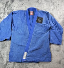 Breakpoint Gi Coat Jacket Adult A2 Blue BJJ Cotton Tucson Brazilian Jiu-Jitsu
