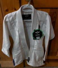 Elite Sports Kids BJJ GI Youth IBJJF Brazilian Jiujitsu Gi Kimono White New C1