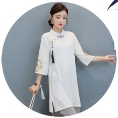 Womens Casual Cotton Linen Yoga Tai Chi Sets Uniform Martial Arts Kung Fu Suit