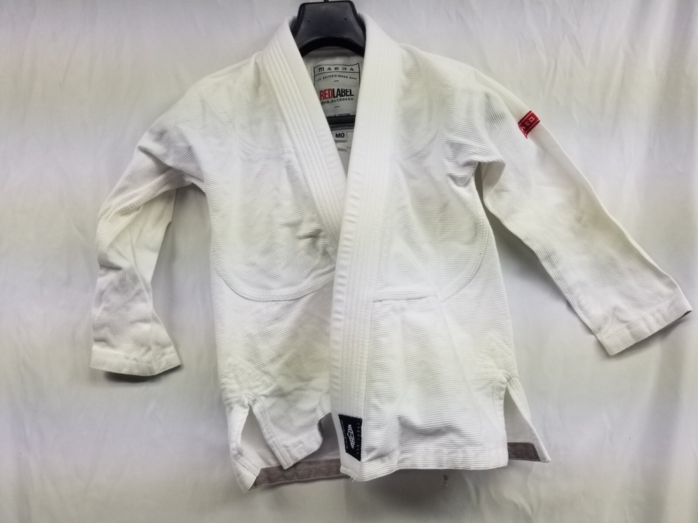 Maeda Red Label Jiu Jitsu for Kids Youth White Size M0 Top Only