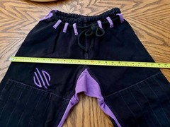 Sanabul martial arts Gi uniform top pants Ju Jitsu black purple size W1