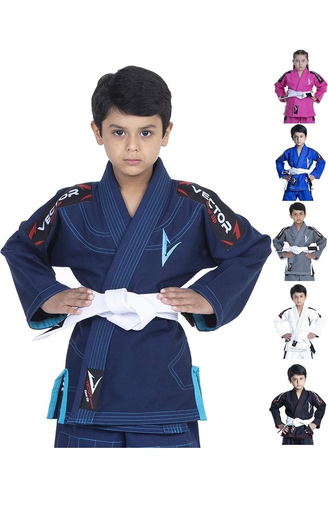 Kids Brazilian Jiu Jitsu BJJ Gi Kimono Attila series Lightweight by Vector