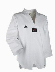 ADIDAS ADI-CHAMP III TAEKWONDO UNIFORM WITH WHITE V-NECK. Size 190