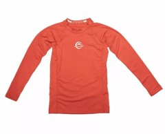 Fuji Kids Youth Baseline BJJ Jiu Jitsu LongSleeve Rashguard Red 40092 11-13