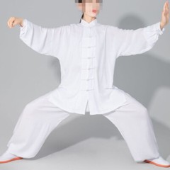 Kids&Adult Cotton Taiji Martial Arts Uniforms Tai Chi Clothing Kung Fu Suits