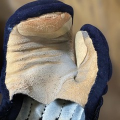 Japanese Kendo Kote Gloves Armor Navy Blue Size M Elementary Junior