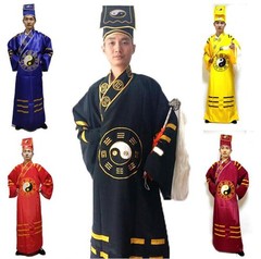 New Wudang Taoist Robe Wushu Kung Fu Tai Chi Morning exercise Uniform with Hat