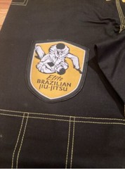 Elite Brazilian Jiu-Jitsu Set Size A-2 Color Black/ Yellow Gorpcore Grunge Sport