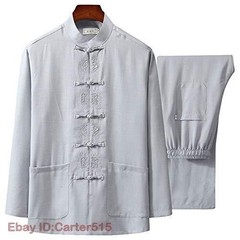 One Suit Tai Chi Uniform Shirt Martial Arts Wing Chun Shaolin Kung Fu Shirt