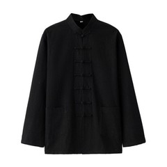 Men Traditional Chinese Tang Suit Coat Jacket Kungfu Wingchun Uniform Outlit Hot