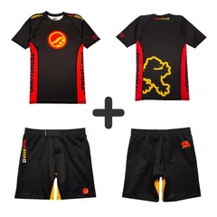 Shoyoroll Batch #146 BlackSTAR Retro Rash guard SS & MMA Shorts set