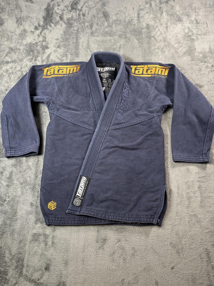 Tatami Estilo Jiu Jitsu Gi Jacket A0 Blue Premium 100% Cotton BJJ Uniform Top