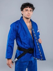 New Fuji Lightweight Light Summer Weight Mens Brazilian Gi Jiu-Jitsu BJJ – Blue