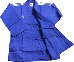 Adidas Champion 3-stripe Open Dobok/Martial Uniform/TaeKwonDo/Karatedo/Gis/Blue