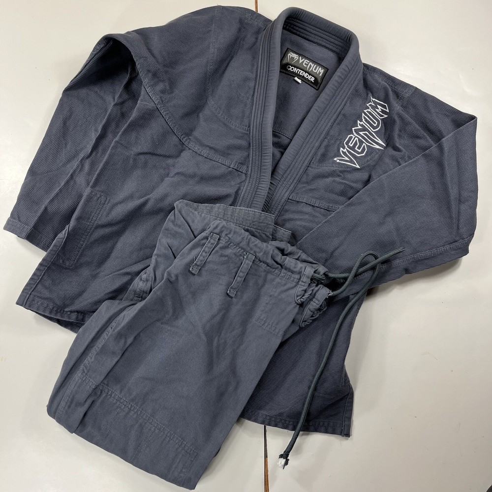 Venum Contender Kimono A0 Gray EVO BJJ GI Black Snake Jacket Pants Suit
