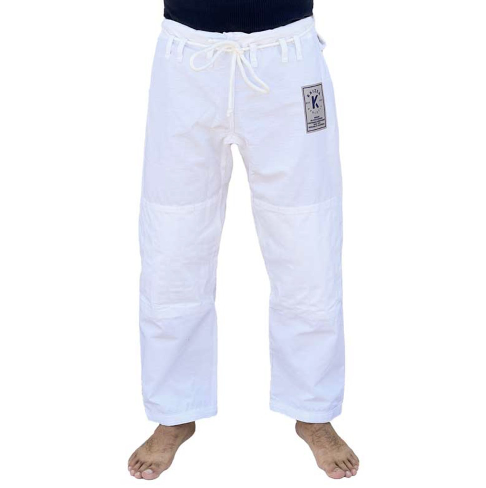 White BJJ Gi Pants by Kaizen Athletic Brazilian Jiu-Jitsu