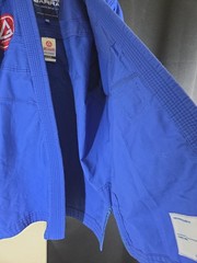 Gracie Barra Limited Edition Ripstop Trainlite Blue Kimono Top Jacket 1 Piece A2