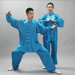 Chinese Kung Fu Uniform Martial Arts Wushu Taiji Suit Milk Silk Unisex Costume