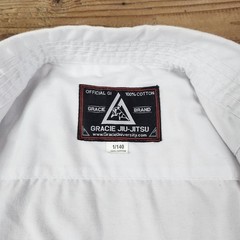 Jiu Jitsu Gracie University GI Kimono White Robe 1/140 Martial Arts MMA 2 Belts