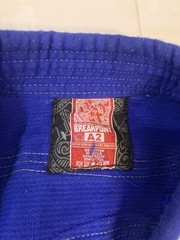 Breakpoint Ground Control Men’s BJJ GI size A2 Blue Brazilian Jiu Jitsu GI