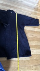 Black Kendo Uniform Set Jacket Pants Tabi Boots Hood Size M/shoes 8. Complete