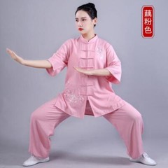 Summer Women Cotton Tai chi Uniform Kung fu Suit Martial arts Wing Chun Clothes