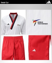Adidas Poomsae WTF Poom Uniform (Female) Taekwondo Dobok TKD Male Tae Kwon Do