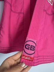 GRACIE BARRA Jiu Jitsu Gi Girls PINK Equipe GB Edition Lite Ripstop Kimono Y4