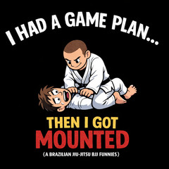 Brazilian Jiu Jitsu Shirt BJJ Tee MMA Grappling Gym Training Unisex Graphic