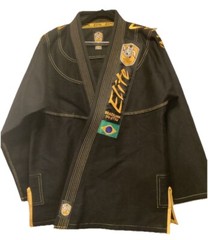 Elite Brazilian Jiu-Jitsu Set Size A-2 Color Black/ Yellow Gorpcore Grunge Sport