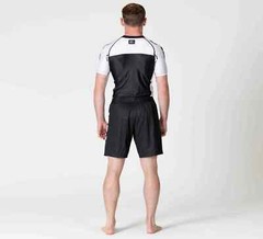 Fuji Sports IBJJF Ranked BJJ Jiu Jitsu Short Sleeve SS Rashguard – White