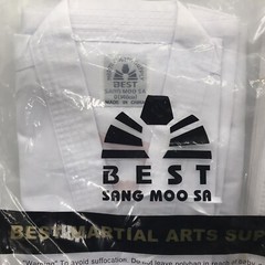White Karate Gi Size 0 Youth Taekwondo Ju Jitsu Martial Arts With While Belt